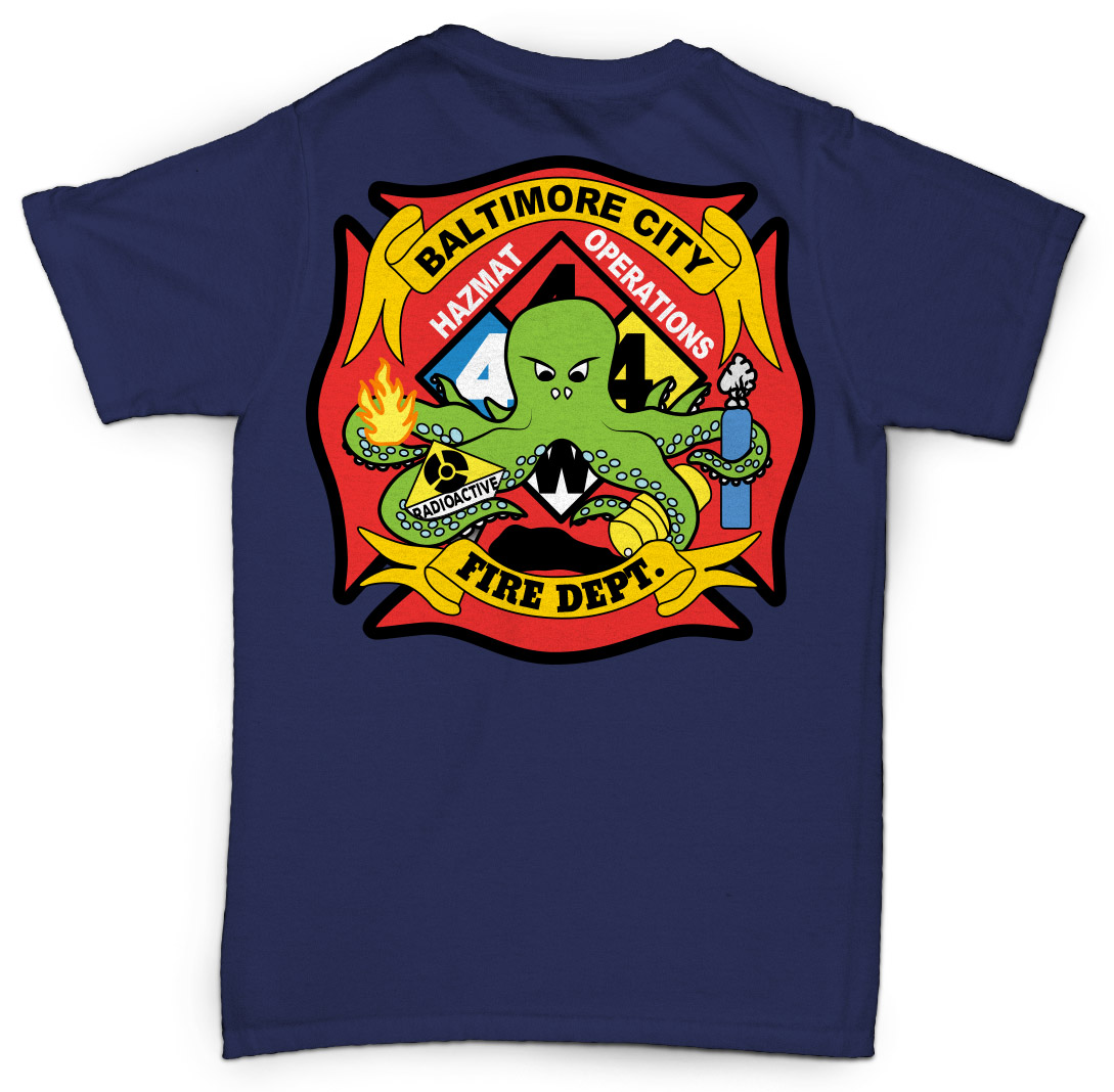 Hazmat 1 Octopus Patch - Baltimore City